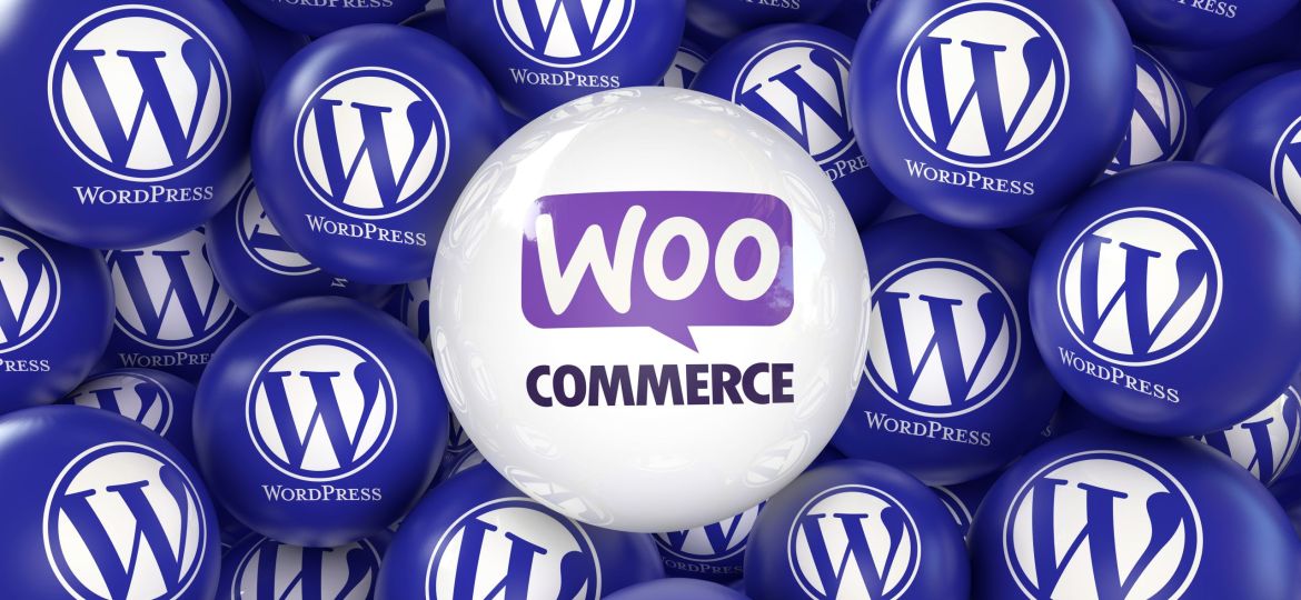 Woocommerce & Wordpress, An open source web software - Wordpress social media background.